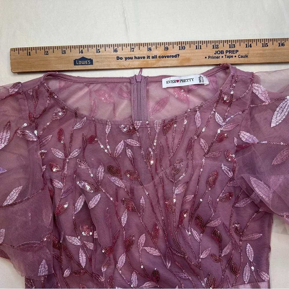 Ever Pretty A-Line Formal Dress Size XL Lavender - Picture 5 of 8